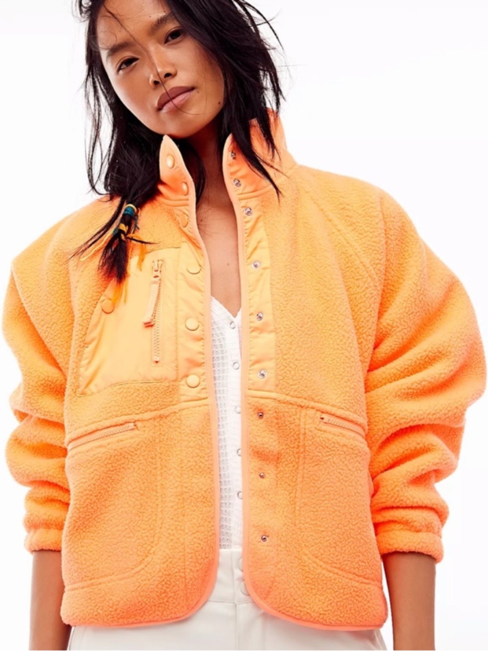 Free People Hit The Slopes Fleece Jacket